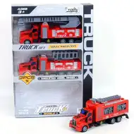 Naťahovací hasičský kamión 3 dielny set 1:48
