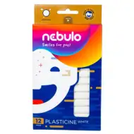 Nebulo: Biela plastelína 12 dielny set