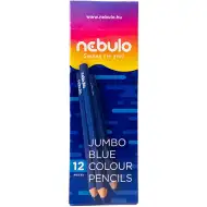 Nebulo: Modrá trojhranná farebná ceruzka Jumbo 1ks