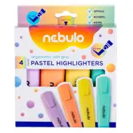 Nebulo: Set neónových zvýrazňovačov 4 dielny set