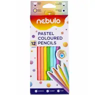 Nebulo: Súprava pastelových farebných ceruziek 12 ks