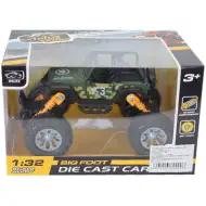 Off-Road naťahovacie sivé terénne vozidlo 1/32