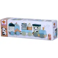 Panda drevený vláčik 16-dielny set - Eichhorn