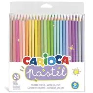 Pastel farebné ceruzky 24 dielny set - Carioca