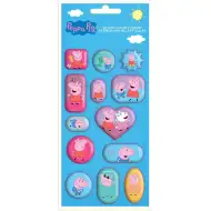 Peppa Pig 13-dielny set hologramových 3D nálepiek