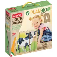 PlayBio Domáce zvieratá 4v1 puzzle - Quercetti