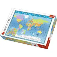 Politická mapa sveta 2000 ks puzzle - Trefl