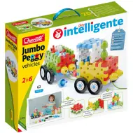 Quercetti: Jumbo Bodky Vozidlá 62 dielny set