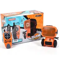 RC interaktívny robot TalkBot s vysielačkou v oranžovej farbe 2,4 GHz