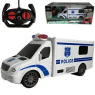 RC Policajný mikrobus na diaľkové ovládanie, so svetlom a zvukom 1:18  20cm