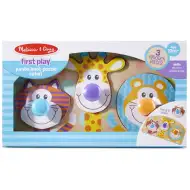 Safari drevená skladačka s úchytkami  - Melissa &amp; Doug
