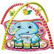 Slon baby hrací koberec s plyšovým zvieratami 72x65x47cm