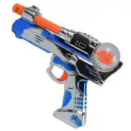 Space Warrior: Elektrická chrómová vesmírna pištoľ so svetlom a zvukom 24cm