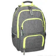 Spirit: E-Bag sivá a neónová školská taška, batoh 46x34x22cm