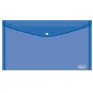 Spirit: Modrý transparentný plastový priečinok na dokumenty 235x115mm