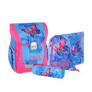Spirit: Motýľ 4 dielny set ergonomickej školskej tašky Cool