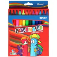 Spirit: Premium farebné fixky 12 dielny set