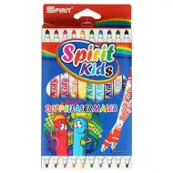 Spirit: Tenká-hrubá farebná obojstranná fixka 10 dielny set