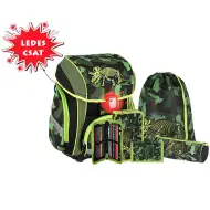 Spirit: Triceratops LED 3D školská taška, batoh 5 dielny set