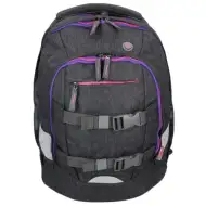Spirit: Urban čierno-fialová ergonomická školská taška batoh