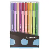 Stabilo: Pen 68 ColorParade 20 dielny set v otvárateľnom svetlo-modrom zásobníku
