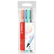Stabilo: pointMax popisovač s pastelovými farbami 4 dielny set M 0,8mm