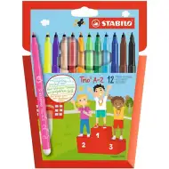 Stabilo: Trio A-Z12 dielny set farebných fixiek