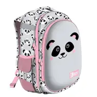 St.Right Grey Panda školská taška, batoh s dvomi priehradkami 39x29x17cm