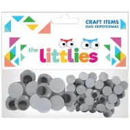 The Littlies: Plastové oči 40-dielny set 20x15mm a 20x20mm