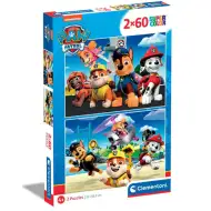 Tlapková Patrola Supercolor 2v1 2x60ks puzzle - Clementoni