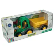 Traktor s predným nakladačom a prívesom 38cm - Wader