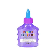 Trblietavé tekuté lepidlo v neónovo-fialovej farbe 88ml - Carioca