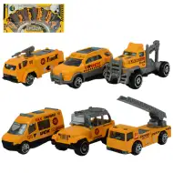 Truck Team: 6-dielny set stavebných autíčok 1/64