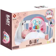 Vzdelávacia baby hračka so svetelnými a zvukovými efektmi v ružovej farbe