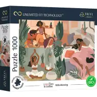 Yoga, Cats, Coffee Helló ráno 1000 ks UFT puzzle - Trefl