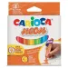 8-dielny set trojhranných neónových pasteliek Maxi - Carioca