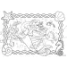 Ariel malá morská víla 2 v 1, 250-dielne puzzle a omaľovánka 50x35 cm - Lisciani
