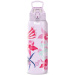 Ars Una: 3D Beach Flowers lila dvojstenná kovová fľaša 700 ml