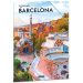 Ars Una: Cityscape - Barcelona dosky s gumou A4