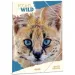 Ars Una: Icons of the wild obal na zošity s gumou so vzorom servala, formát A/4
