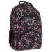 Ars Una: Pearl Blossom Black kvetinový ergonomický školský batoh, ruksak 33x45x24cm