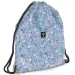 Ars Una: Pearl Blossom Blue kvetinový tínedžerský športový vak, športová taška 37,5x46cm