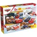 Autá 2 v 1, 2x24-dielne maxi puzzle a omaľovánka – Lisciani