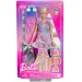 Bábika Barbie v mačacom oblečení so štýlovými prameňmi - herná sada Mattel