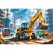 Bager-nakladač traktor 60-dielne puzzle - Trefl