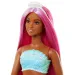 Barbie Dreamtopia: Bábika s ružovými vlasmi a korálovou plutvou - Mattel