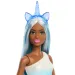Barbie Dreamtopia: Jednorožec bábika v modrých dúhových šatách - Mattel