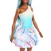 Barbie Dreamtopia: Jednorožec bábika v modrých dúhových šatách - Mattel