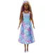 Barbie Dreamtopia: Princezná bábika v modro-fialových šatách s motýľmi - Mattel