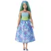 Barbie Dreamtopia: Princezná bábika v modrých šatách s motýľmi - Mattel